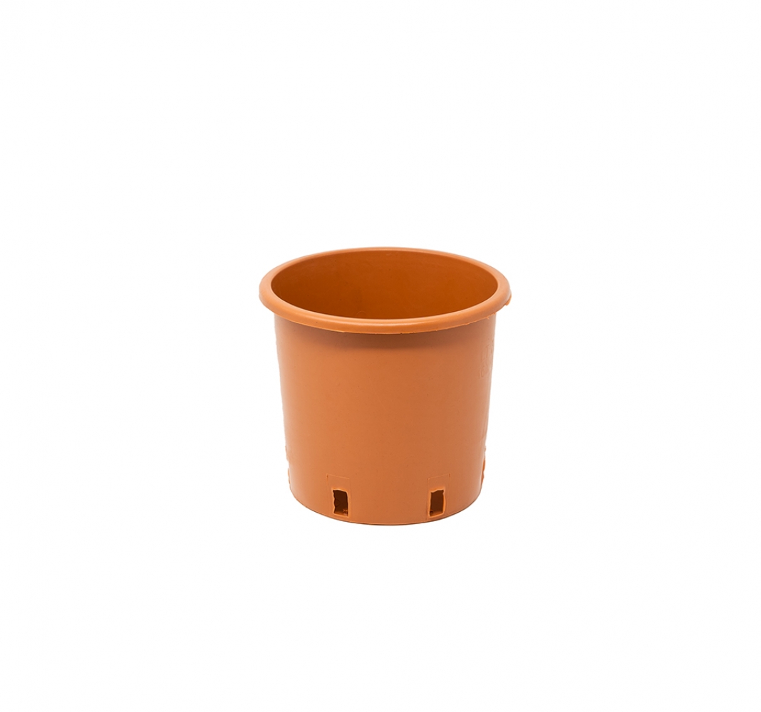 2 Vasi Per Piante The Garden Imp Da 7,5 Litri &ndash; Nero, Tondi, Plastica Resistente, 25 Cm, Made In UK